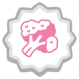 Fish cake with swirl and Broccoli