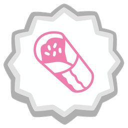 Fish cake with swirl and Burrito