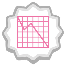 Fish cake with swirl and Chart decreasing