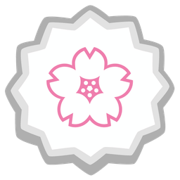 Fish cake with swirl and Cherry blossom