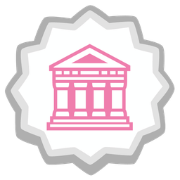 Fish cake with swirl and Classical building