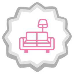 Fish cake with swirl and Couch and lamp