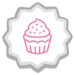 Fish cake with swirl and Cupcake