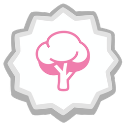 Fish cake with swirl and Deciduous tree