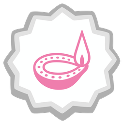 Fish cake with swirl and Diya lamp