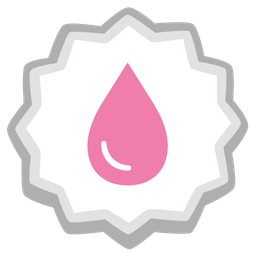 Fish cake with swirl and Drop of blood