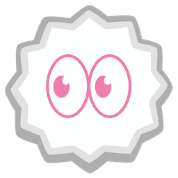 Fish cake with swirl and Eyes