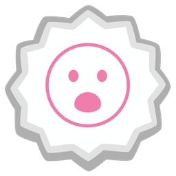 Fish cake with swirl and Face with open mouth