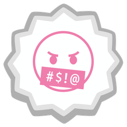 Fish cake with swirl and Face with symbols on mouth