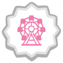 Fish cake with swirl and Ferris wheel