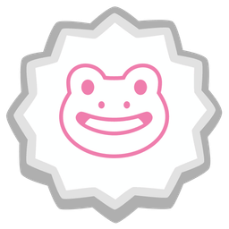 Fish cake with swirl and Frog