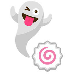 Fish cake with swirl and Ghost