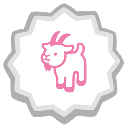 Fish cake with swirl and Goat