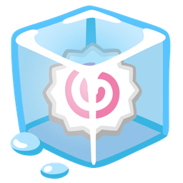 Fish cake with swirl and Ice