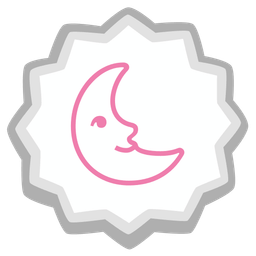 Fish cake with swirl and Last quarter moon face