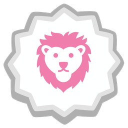 Fish cake with swirl and Lion