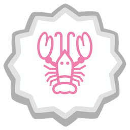 Fish cake with swirl and Lobster