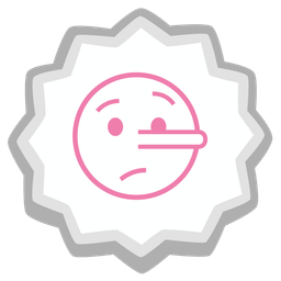 Fish cake with swirl and Lying face