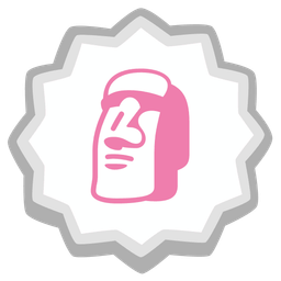 Fish cake with swirl and Moai