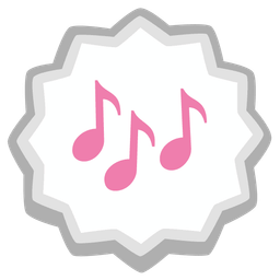 Fish cake with swirl and Musical notes