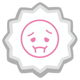 Fish cake with swirl and Nauseated face