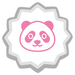 Fish cake with swirl and Panda