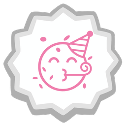 Fish cake with swirl and Partying face