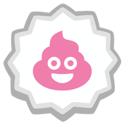 Fish cake with swirl and Pile of poo