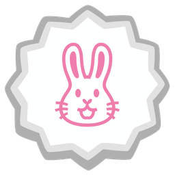 Fish cake with swirl and Rabbit face