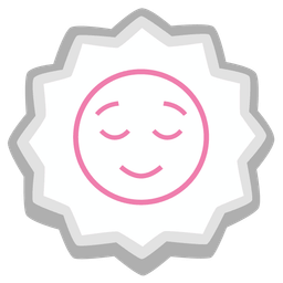 Fish cake with swirl and Relieved face