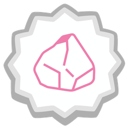 Fish cake with swirl and Rock