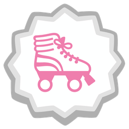 Fish cake with swirl and Roller skate