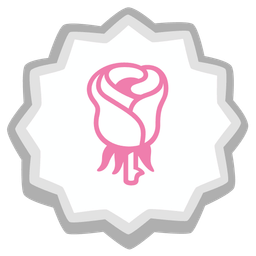 Fish cake with swirl and Rose