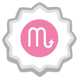 Fish cake with swirl and Scorpio