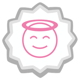 Fish cake with swirl and Smiling face with halo