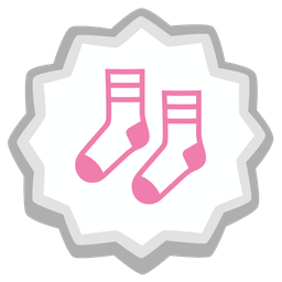 Fish cake with swirl and Socks