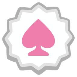 Fish cake with swirl and Spade suit