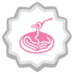 Fish cake with swirl and Spaghetti