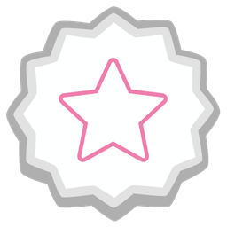 Fish cake with swirl and Star