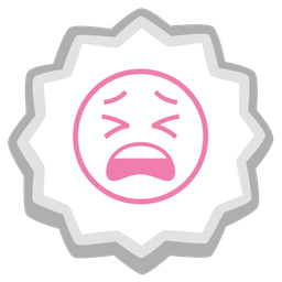 Fish cake with swirl and Tired face