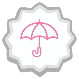 Fish cake with swirl and Umbrella