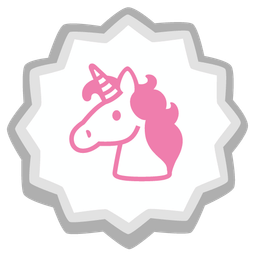 Fish cake with swirl and Unicorn