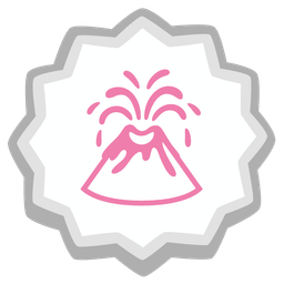 Fish cake with swirl and Volcano