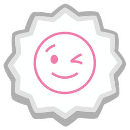 Fish cake with swirl and Winking face