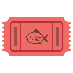 fish and admission tickets
