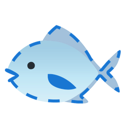 fish and dotted line face