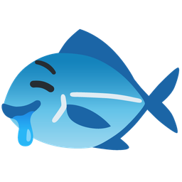 fish and drooling face