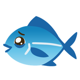 fish and face holding back tears