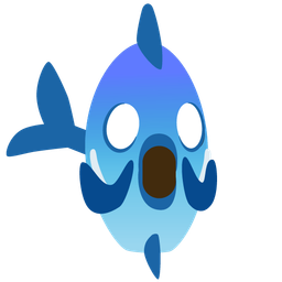 fish and face screaming in fear