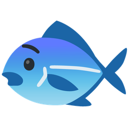 fish and fearful face